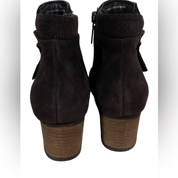 Blondo Isaac Brown Suede Waterproof Side Zip Ankle Boots Size 8 - Picture 6 of 15
